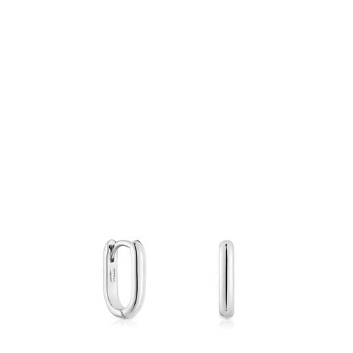 Boucles d’oreilles anneaux en argent 12 mm courtes TOUS Basics