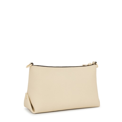 TOUS Borsa a tracolla in pelle beige Balloon