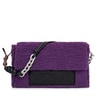 Large lilac-colored TOUS Empire Fur Crossbody bag