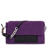 Large lilac-colored TOUS Empire Fur Crossbody bag