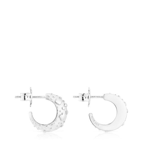 Silver hoop earrings Dybe