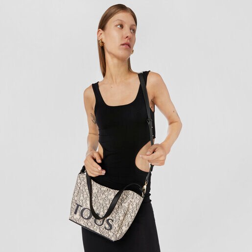 Bandolera beige TOUS Kaos Mini Terra