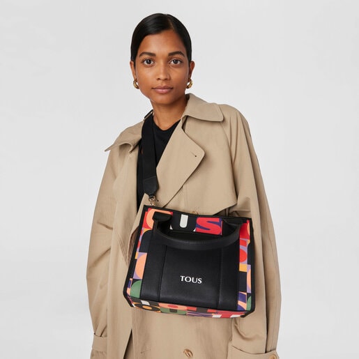 Shopping mediano Amaya negro TOUS Mimic