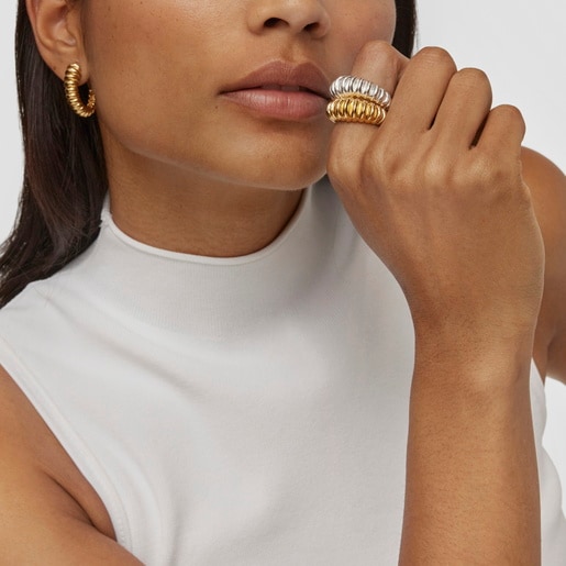 Silver vermeil Ring Virtual Garden