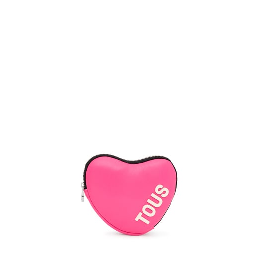 Fuchsia-colored heart Toiletry bag TOUS Carol