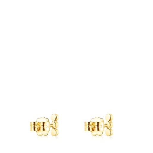 Gold Straight Color Earrings with Gemstones