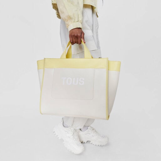 Beige and yellow Tote bag TOUS Maya | TOUS