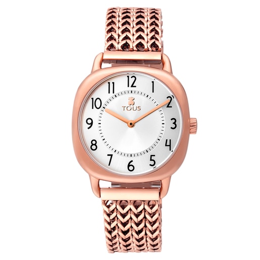 Rose IP Steel Osier 1920 Watch | TOUS