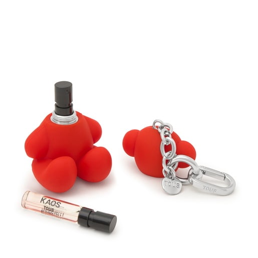 Red Key ring-Perfume cover Bold Bear