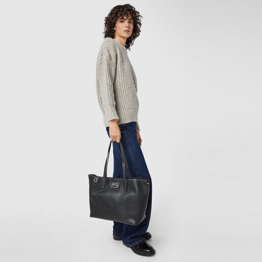 Black leather TOUS Legacy Tote bag