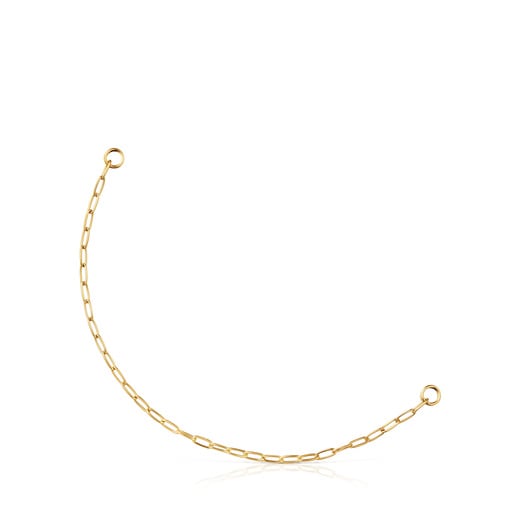Hold Oval chain Bracelet with 18kt gold plating over silver