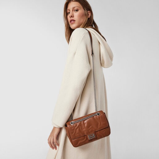 Маленькая коричневая сумка-кроссбоди Kaos Dream с клапаном