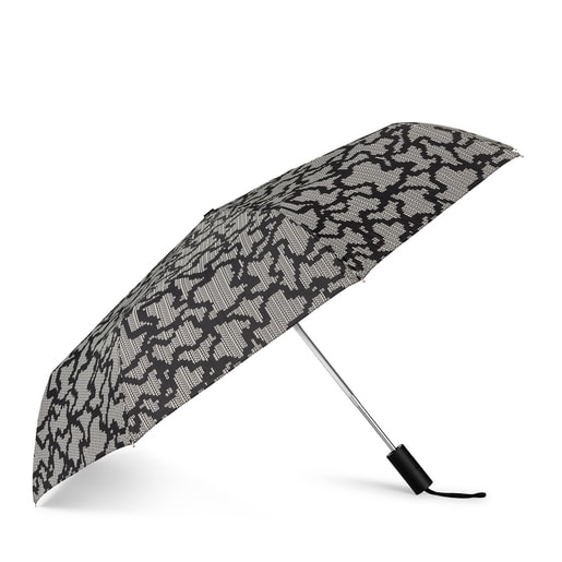 Paraguas plegable negro Kaos Pix