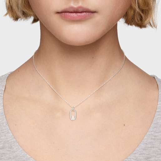 Collar de plata y cuarzo Camille