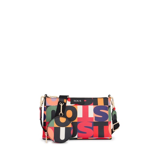 Black TOUS Mimic Flat Crossbody Bag