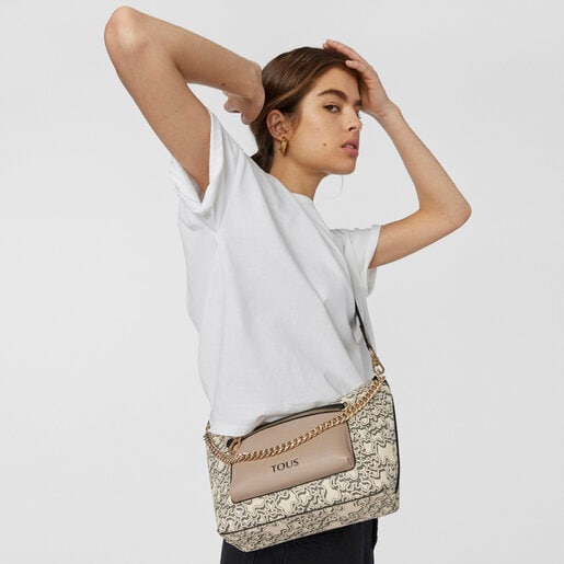 Beige TOUS Kaos Mini Evolution Shoulder bag