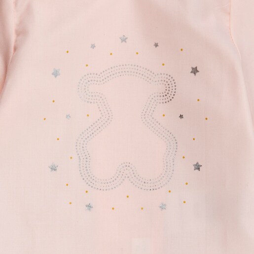 Camisa batista "de maternidade" Crown cor-de-rosa