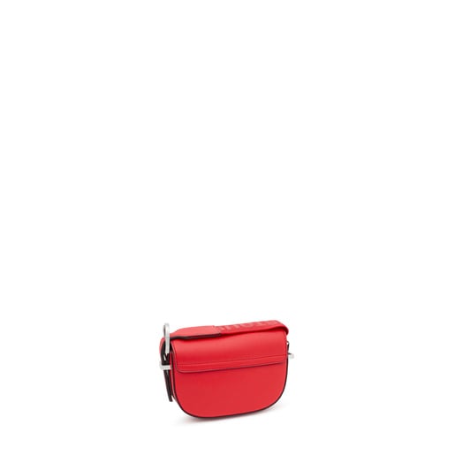 Μίνι τσάντα χιαστί ημισέληνος TOUS Brenda σε κόκκινο χρώμα