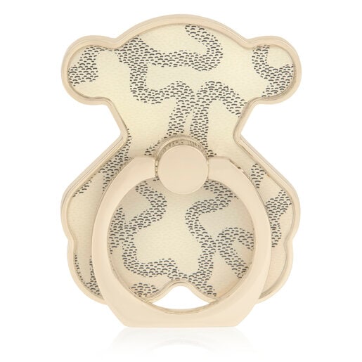 Anillo soporte para móvil Oso Kaos Icon beige