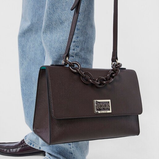 Городская коричневая сумка TOUS Funny среднего размера