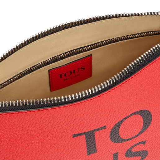 Coral-colored leather TOUS Balloon crossbody bag | TOUS