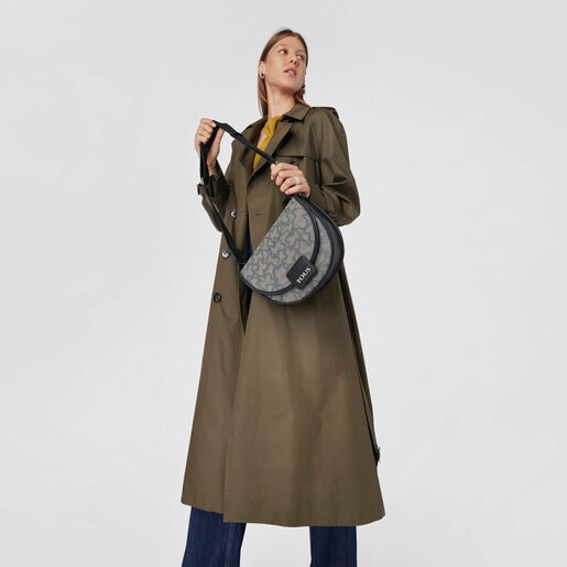 Medium black Amaya Kaos Icon Crossbody bag