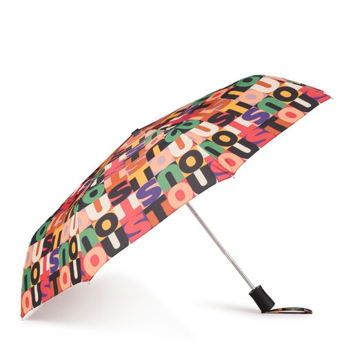 ブラックの折りたたみ傘 TOUS Mimic