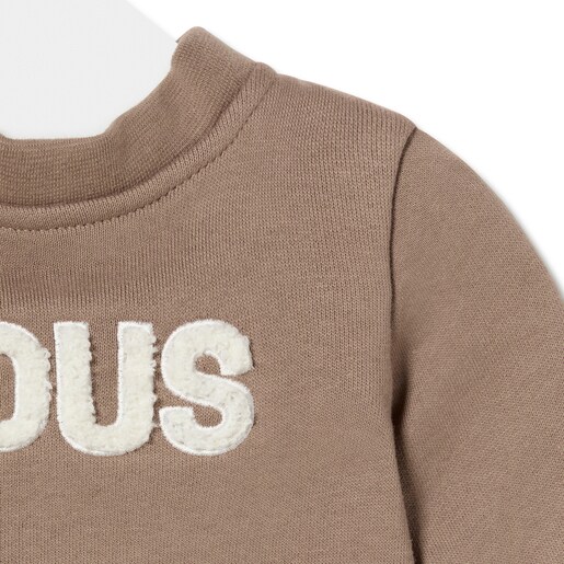 Baby bodysuit with t-shirt in Classic beige