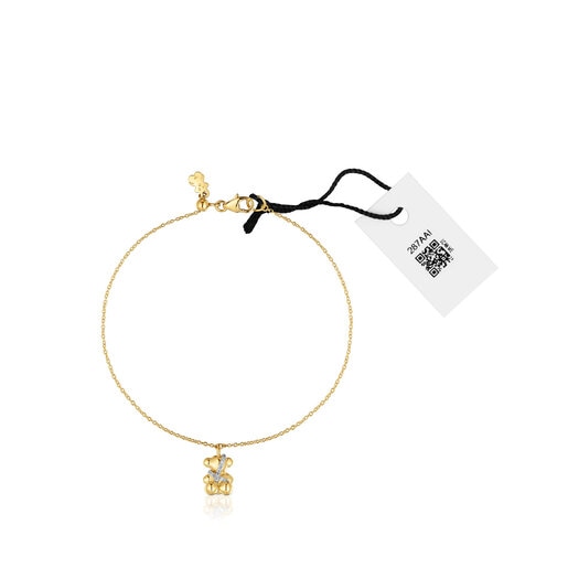 Gold and diamonds Chain bracelet | Lligat TOUS