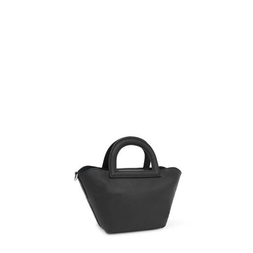 Μικρή τσάντα ώμου TOUS Dora από δέρμα σε μαύρο χρώμα