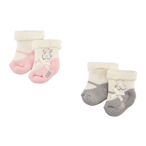 Conjunto de peúgas bailarina Sweet Socks Rosa