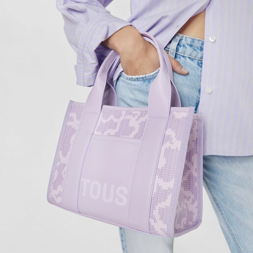 Medium mauve Kaos Pix Amaya Shopping bag | TOUS