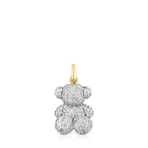 1.30ct-diamond and gold Bold Bear pendant | TOUS