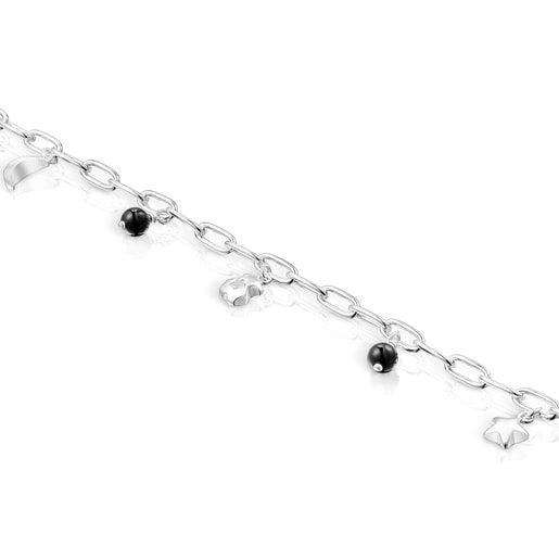 Silver Magic Nature Bracelet with onyx