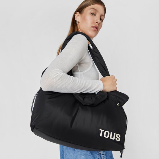 Large black Tote bag TOUS Carol Soft