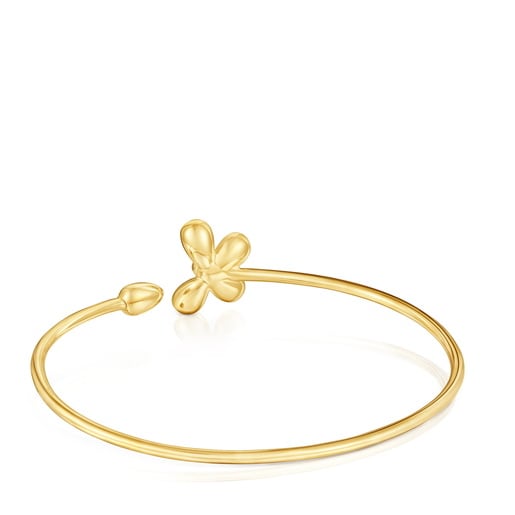 Braçalet esclava amb bany d'or de 18kt sobre plata Daisy