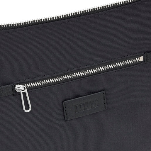 Bolso de hombro mediano negro TOUS Puffy bear