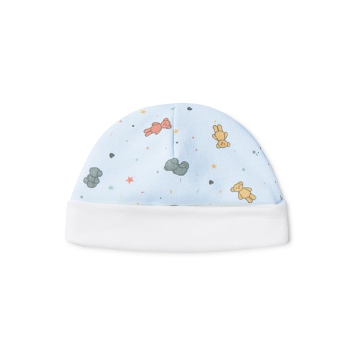 Baby pyjamas and hat set in Charms sky blue