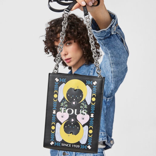 Mini bolso negro multicolor TOUS Magic