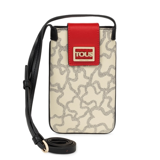 Pochette de téléphone portable Kaos Icon multicolore et beige