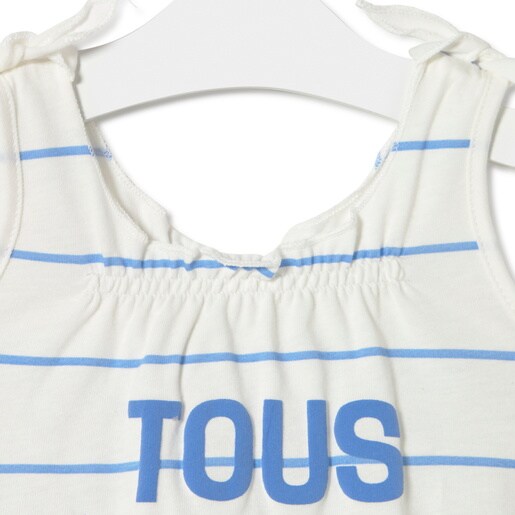 Baby girls romper in Vibrant blue