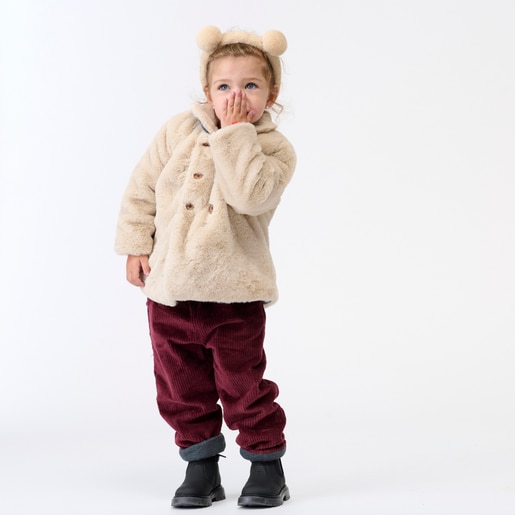 Headband with ears in B. Ears beige