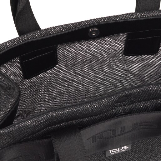 Large black Ina TOUS Shopping bag