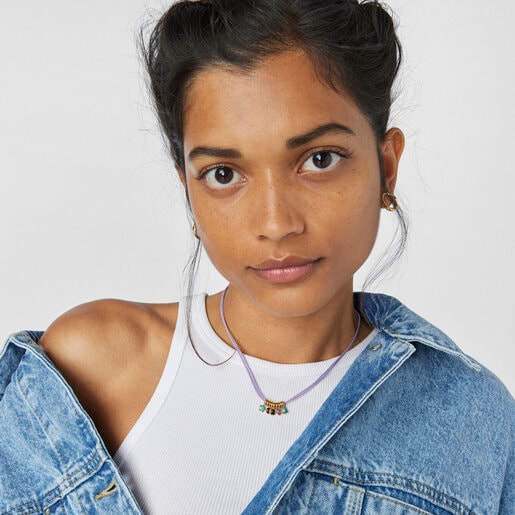 Pack de anillas Glory con baño de oro 18 kt sobre plata con Gemas