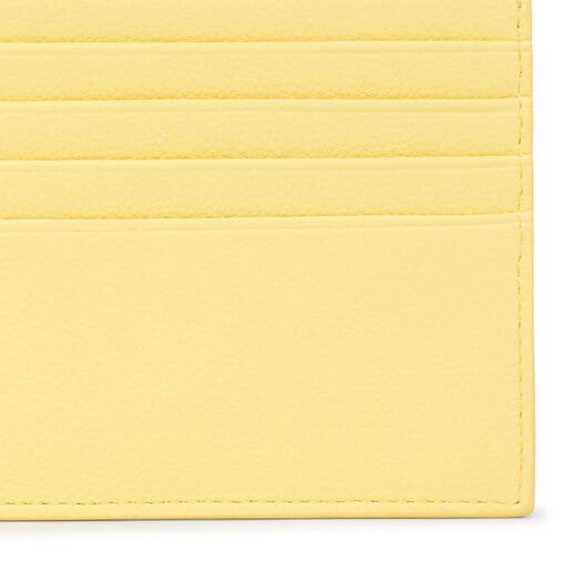Πορτοφόλι pocket Kaos Mini Evolution σε κίτρινο χρώμα
