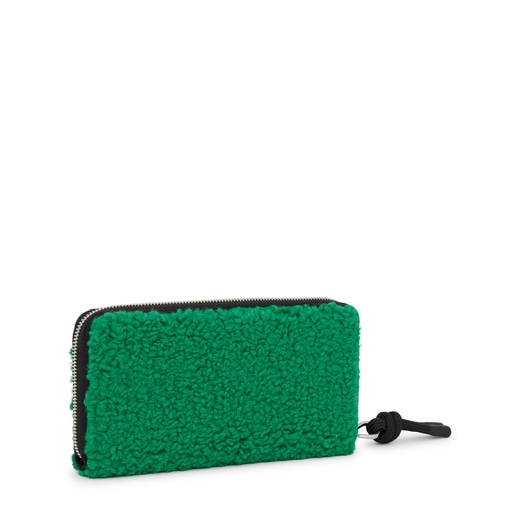 Green TOUS Empire Fur Wallet