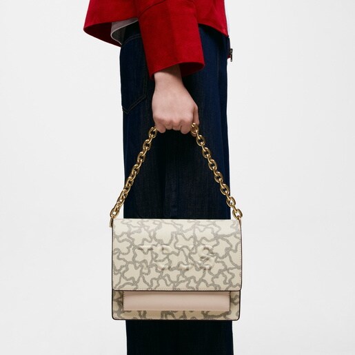 Bandolera mediana Audree Chain beige Kaos Icon