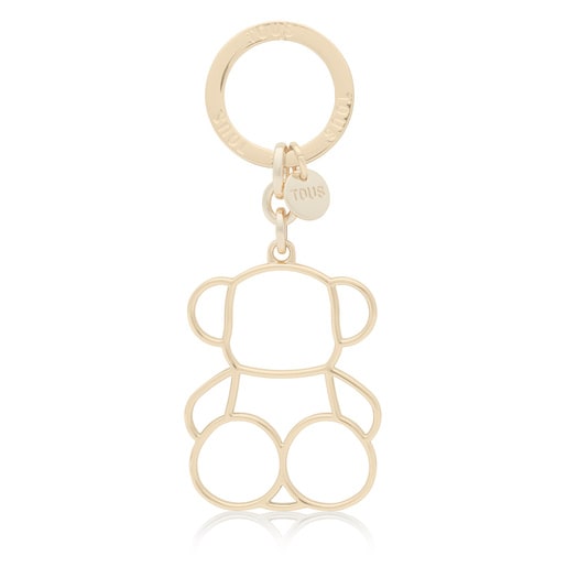 Gold-colored Silhouette Key ring Bold Bear