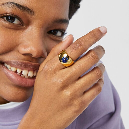 TOUS Vibrant Colors Ring with lapis lazuli and enamel