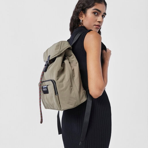 Khaki TOUS Empire Cotton Backpack